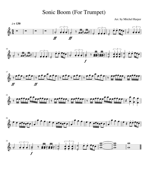 Sonic Boom for Trumpet 1