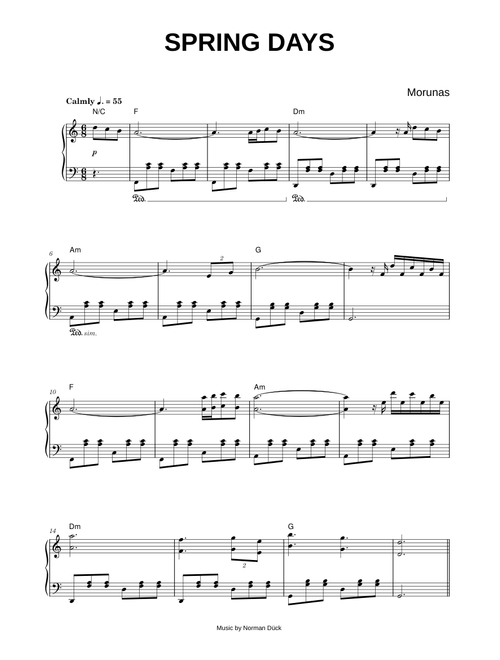 Spring Days - Morunas (Piano)