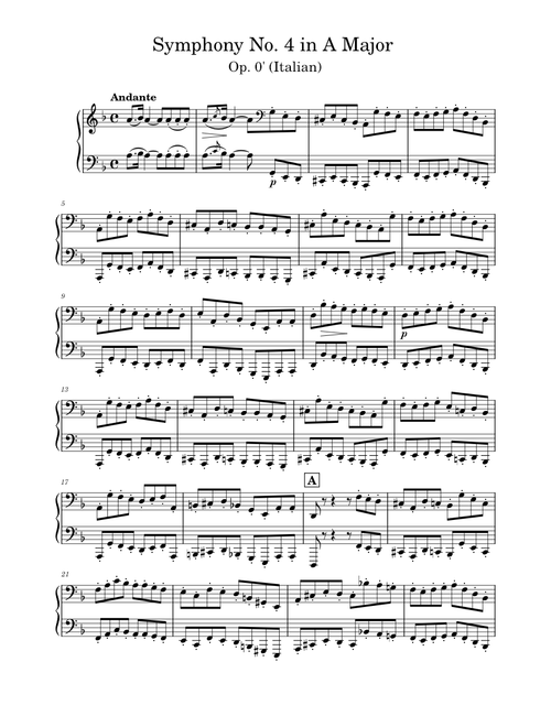 Symphony No. 4 in A major, op.90 (Italian Symphony), first movement – Felix Mendelssohn Symphony No. 4 in A major, op.90 (Italian Symphony) - Andante