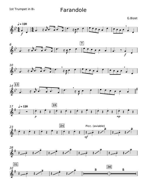 Farandole - Georges Bizet