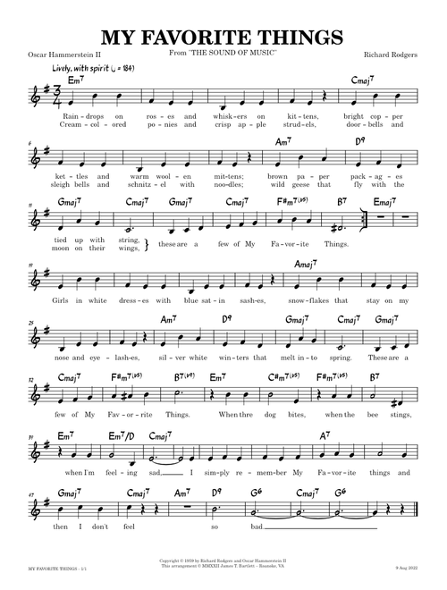 My Favorite Things [lead sheet]