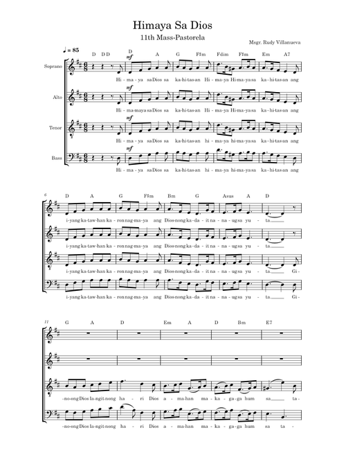 Himaya sa Dios - 11th mass (SATB)