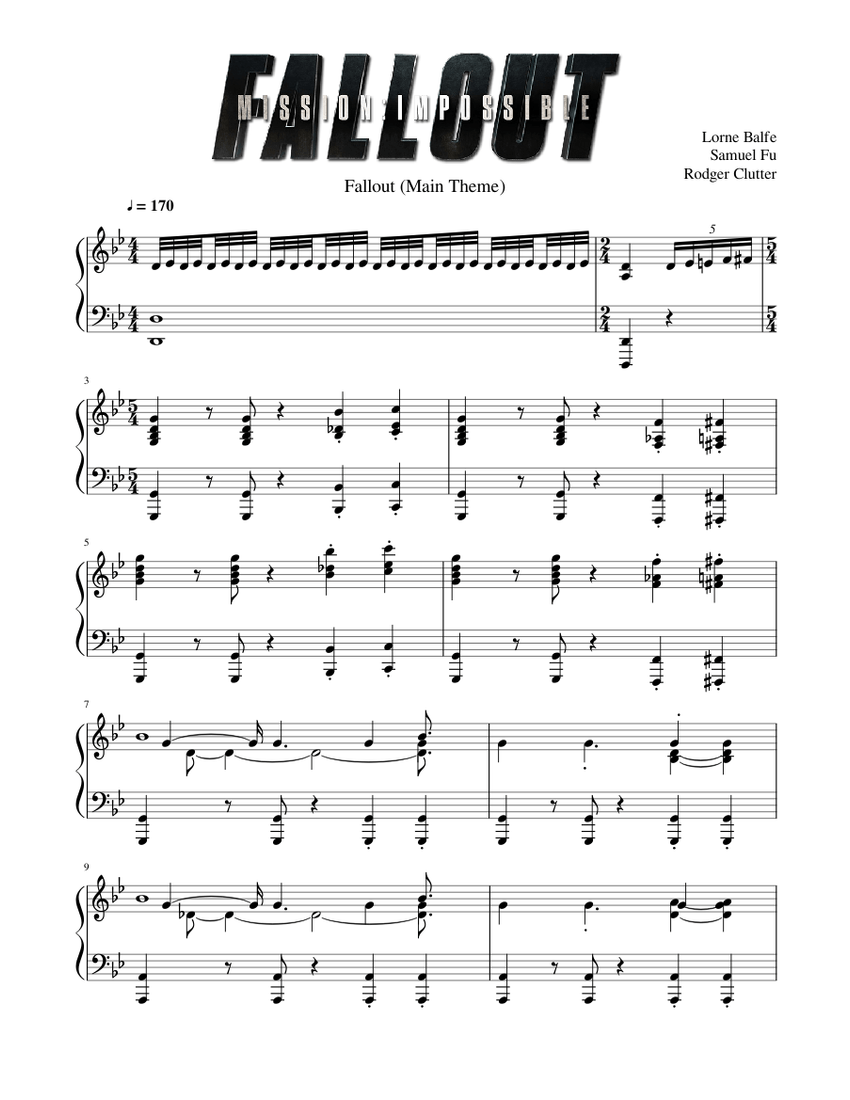 Fallout (Main Theme) Mission Impossible Fallout Lorne Balfe