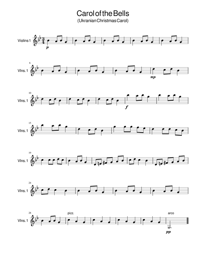 carol-of-the-bells-violin-1-sheet-music-for-snare-drum-orchestras
