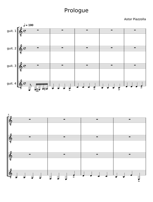 Prologue (Tango Apasionado) - Astor Piazzolla