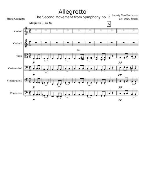 Allegretto (Movement 2 from Symphony 7)