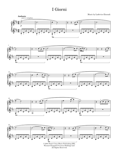 I giorni - Ludovico Einaudi (Solo)