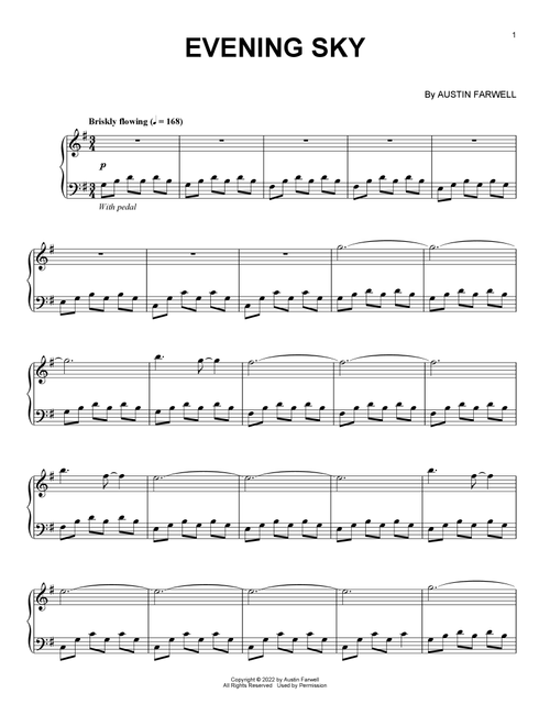 Evening Sky - Austin Farwell (Piano Solo)