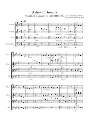 Ashes Of Dreams – NieR OST Sheet Music for Piano (Solo