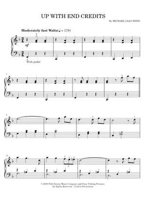 Up - Married Life - flute violon piano guitare Sheet music Up - Married Life - flute violon piano guitare Sheet music