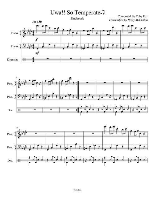 Undertale- Uwa!! So Temperate♫