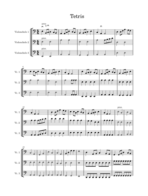 Tetris theme – Misc Computer Games