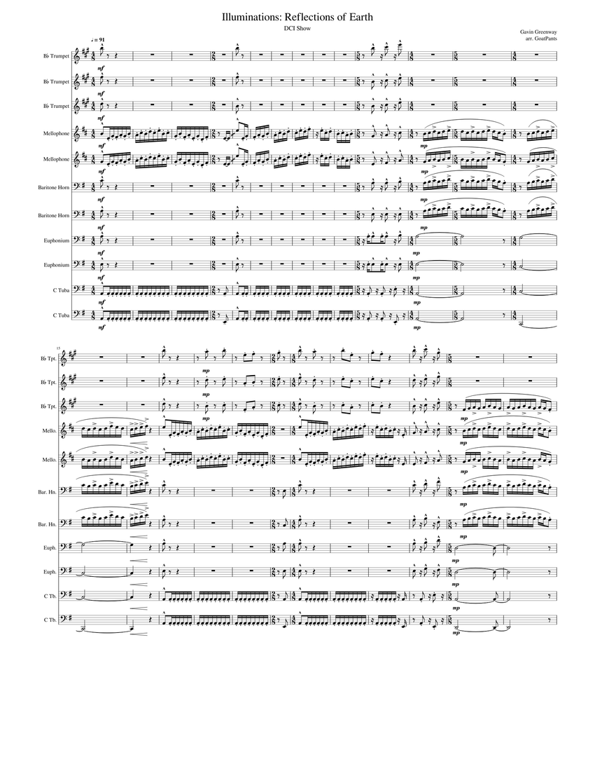 Illuminations: Reflections of Earth - DCI Arrangement Sheet Music