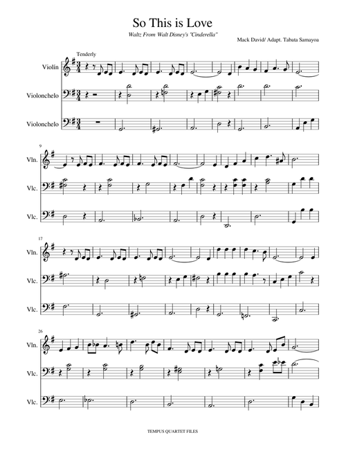 So this is Love (from Walt Disney's Cinderella)