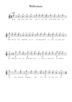 Wellerman Instruments Wellerman – Misc Traditional Sheet Music for Recorder (Woodwind Trio ...