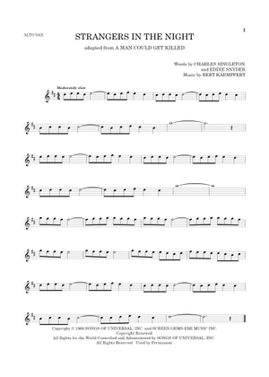 Play Official version of Strangers in the night Sheet Music by