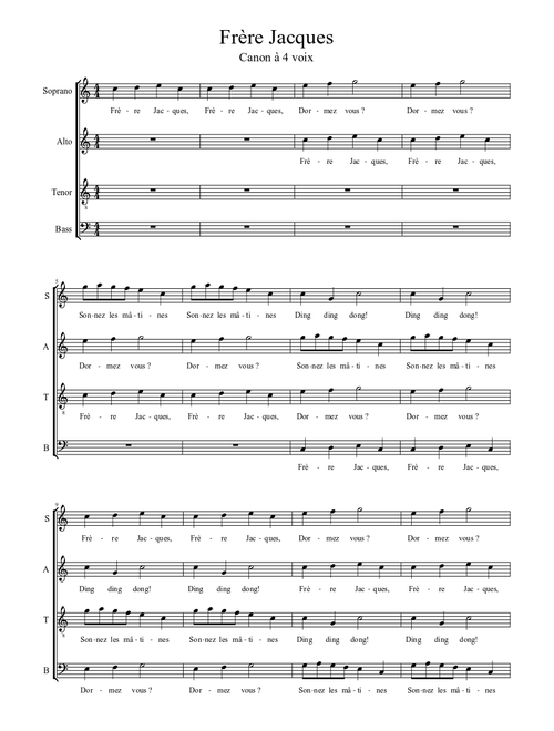 Frère Jacques - Canon