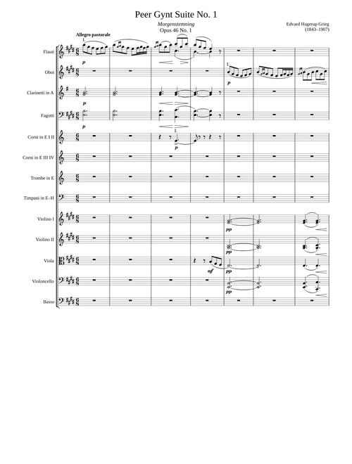 Peer Gynt Suite No. 1, “Morning Mood”