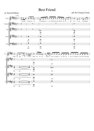 Best Friend (Rex Orange County) - [SATB A Capella] Sheet Music for