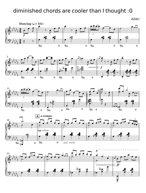Diminished chords are cooler than i thought :O - AZALI
