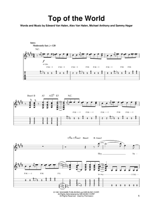 Play Official version of Best of both worlds Sheet Music by Van