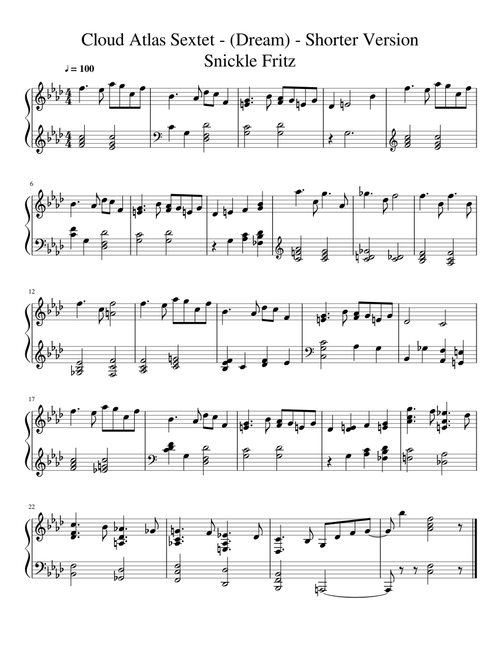 Cloud Atlas Sextet (Dream) - Short Version