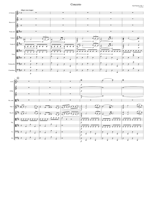 Stamitz Viola Concerto in D major