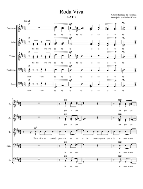 Chico Buarque - Roda-Viva for SATB