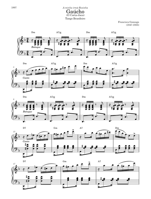 Gaúcho (O Corta-Jaca) – Chiquinha Gonzaga