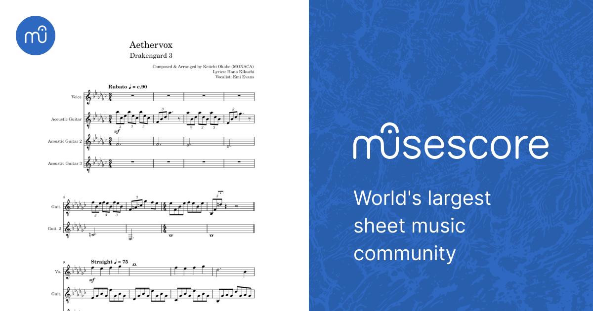 Aethervox – Keiichi Okabe - Drakengard 3 Sheet Music for