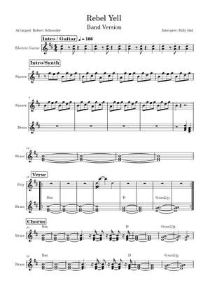 Play Official version of Rebel yell Sheet Music by Billy Idol for