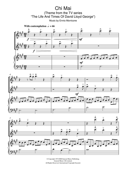 Chi Mai (Theme from the TV series "The Life And Times Of David Lloyd George") - Ennio Morricone (Violin Duet)