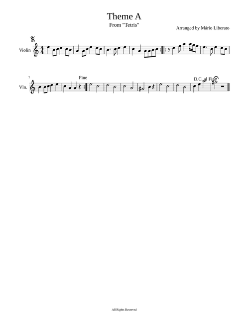 Tetris Theme A