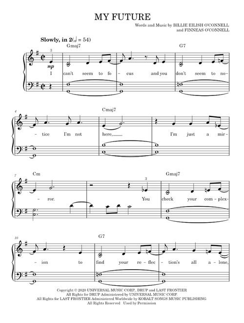 My future - Billie Eilish (Easy Piano)