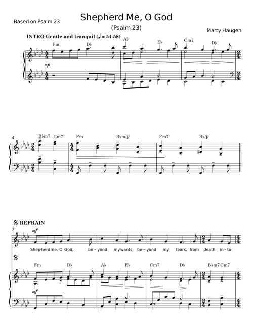 Shepherd Me, O God - Marty Haugen