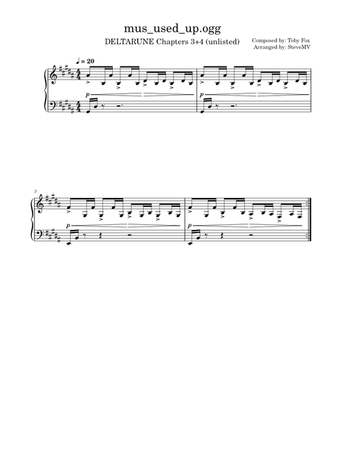 mus_used_up.ogg – Toby Fox (DELTARUNE Chapters 3+4 (unlisted))