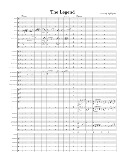 Deltarune OST – Toby Fox The Legend for Concert Band