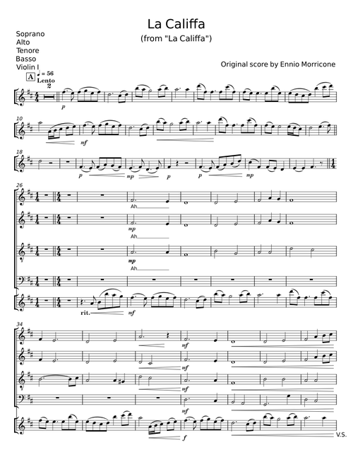 La Califfa - Ennio Morricone