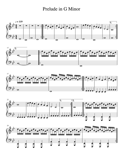 Prelude in G Minor