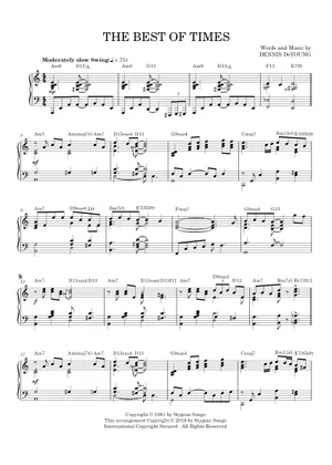 Play Official version of The best of times Sheet Music by Styx for Play Official version of The best of times Sheet Music by Styx for