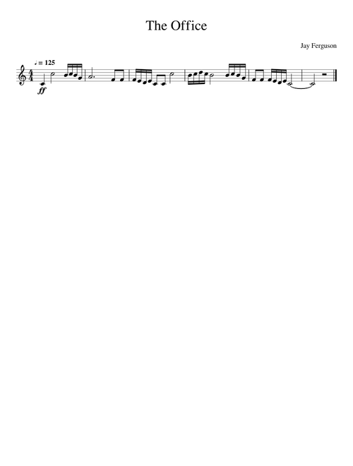 The Office Theme Song Trumpet
