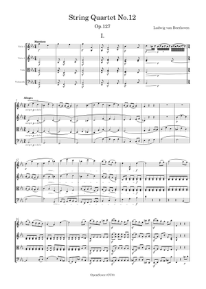 String Quartet No.12, Op.127 – Ludwig van Beethoven - Violin 1