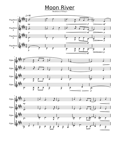Moon River (Trumpet Quartet)