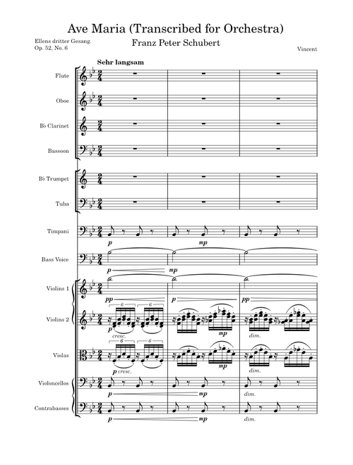 Schubert - Ave Maria (Transcribed for Orchestra)