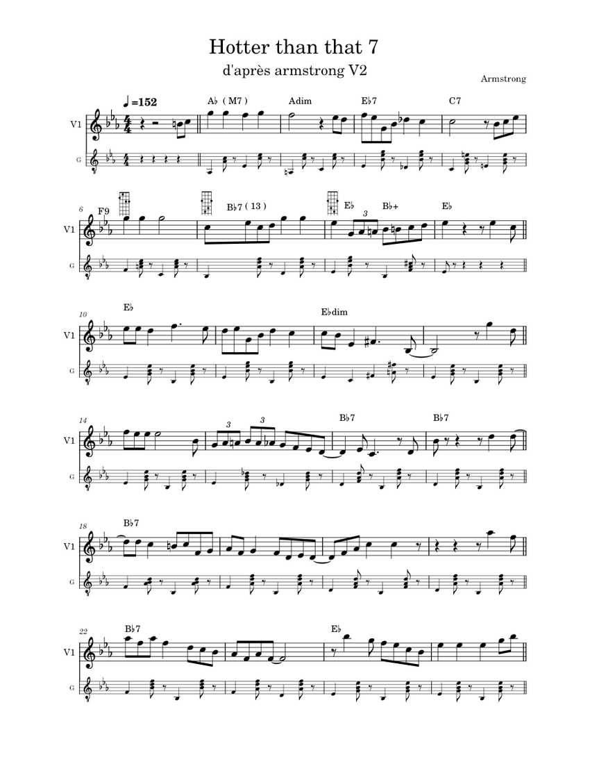 Hotter than that louis armstrong hotter than that 7 sheet music for