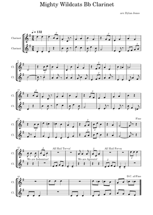 Mighty Wildcats – Sargeant Sheet Music for Trombone, Tuba, Flute ...