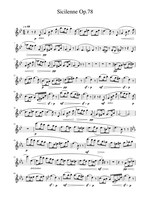 Sicilienne Op.78