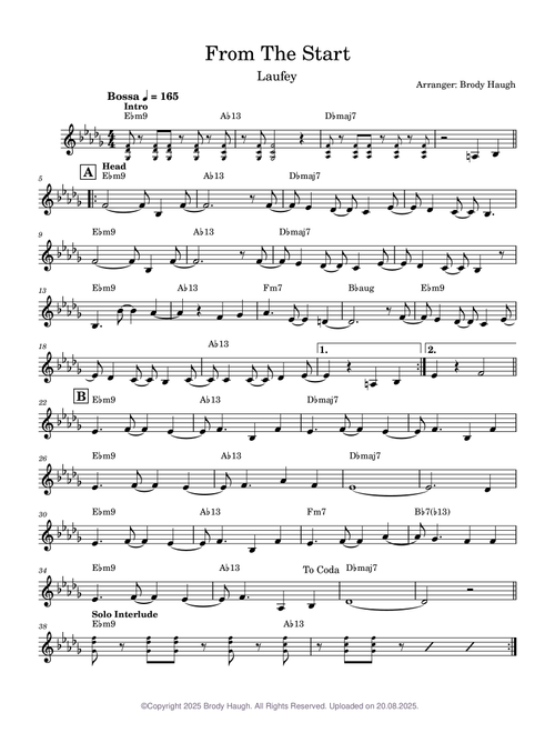 From The Star - Laufey (Lead Sheet)