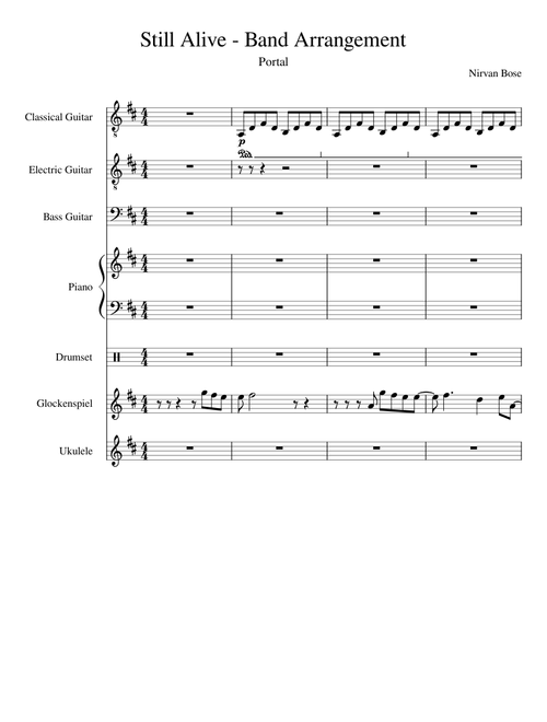 Portal - Still Alive - Band Arrangement