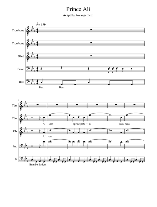 Prince Ali – Alan Menken
